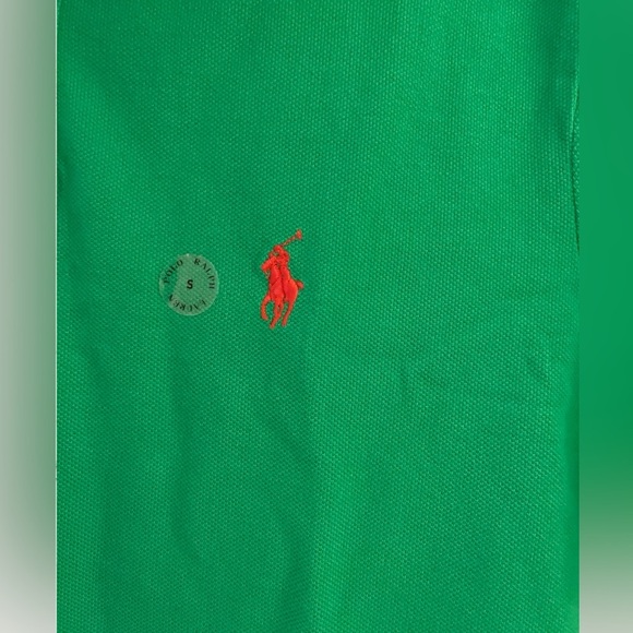 Polo Ralph Lauren Men's Classic Fit Cotton Mesh Polo Shirt Green Size Small NWT - Picture 4 of 9